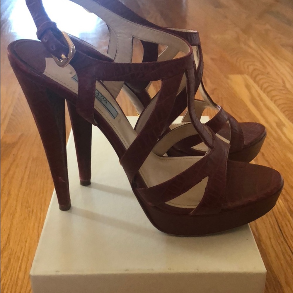 Worn twice croc sandal
